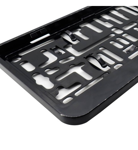 Portatarga posteriore universale in abs nero PTX N