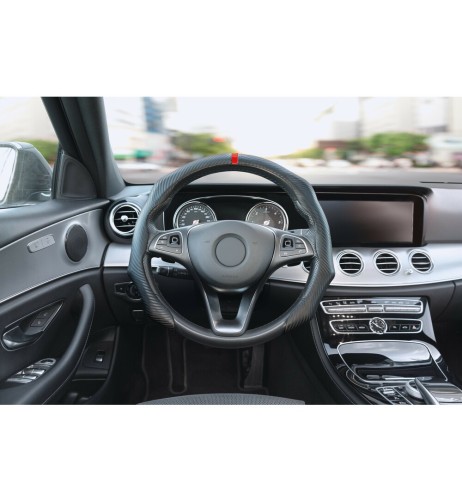 Coprivolante sportivo in PVC universale Over Grip Carbon look