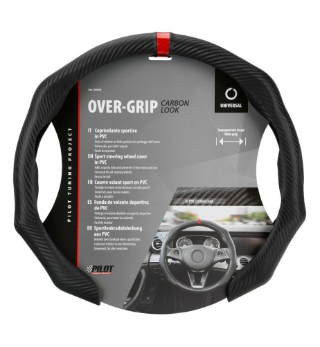 Coprivolante sportivo in PVC universale Over Grip Carbon look