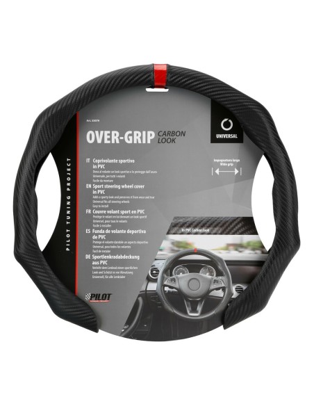 Coprivolante sportivo in PVC universale Over Grip Carbon look