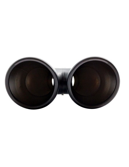 Terminale scarico universale inox nero doppio 34 57mm TRX 59N