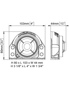 Allarme avvisatore retromarcia impermeabile IP67 6 100V 85 95dB 2