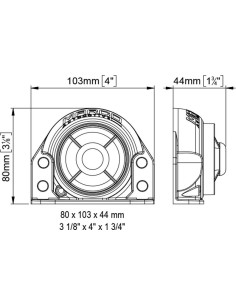 Allarme avvisatore retromarcia impermeabile IP67 9 28V 100dB 2