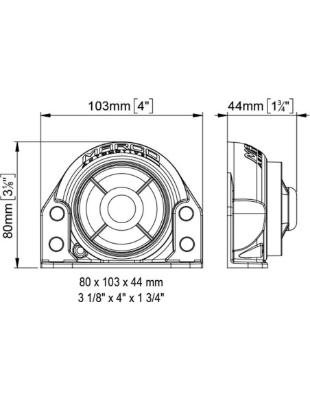 Allarme avvisatore retromarcia impermeabile IP67 9 28V 100dB