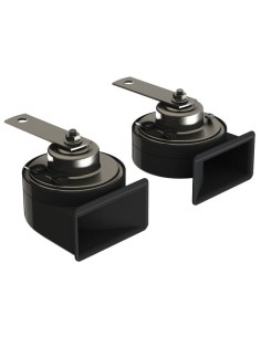 Kit Trombe elettromagnetiche bitonali clacson camion 24V 80mm