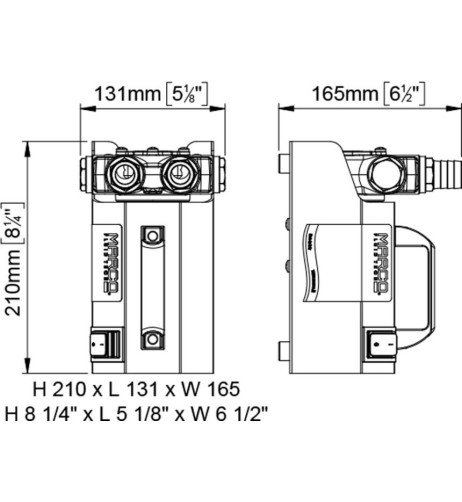 Kit Elettropompa rifornimento gasolio 12V adescam. 1.5m 45 l/min