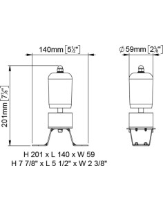 Fischio originale treno per Camion 8 bar TW1 Marco 2