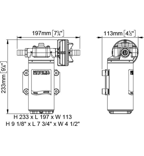 Elettropompa travaso gasolio 12V adescam. 4m portata 40 l/min