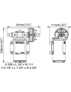 Elettropompa travaso gasolio 12V adescam 1 5m portata 26 l min 2