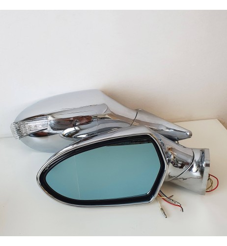 Specchietti retrovisori auto fisso led cromo Race 10