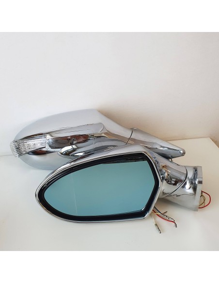 Specchietti retrovisori auto fisso led cromo Race 10