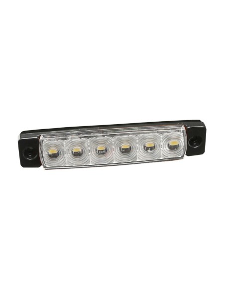 Luce ingombro a 6 Led montaggio in superficie 12 24V bianco