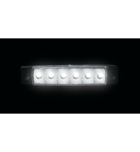 Luce ingombro a 6 Led montaggio in superficie 12 24V bianco