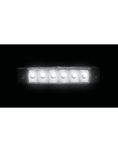 Luce ingombro a 6 Led montaggio in superficie 12 24V bianco