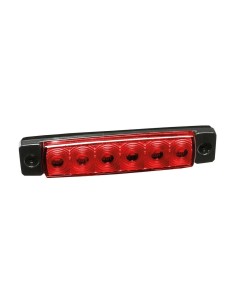 Luce ingombro a 6 Led montaggio in superficie 12 24V rosso