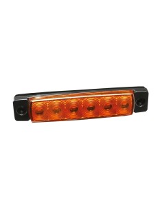 Luce ingombro a 6 Led montaggio in superficie 12 24V arancio