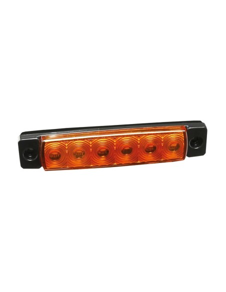 Luce ingombro a 6 Led montaggio in superficie 12 24V arancio