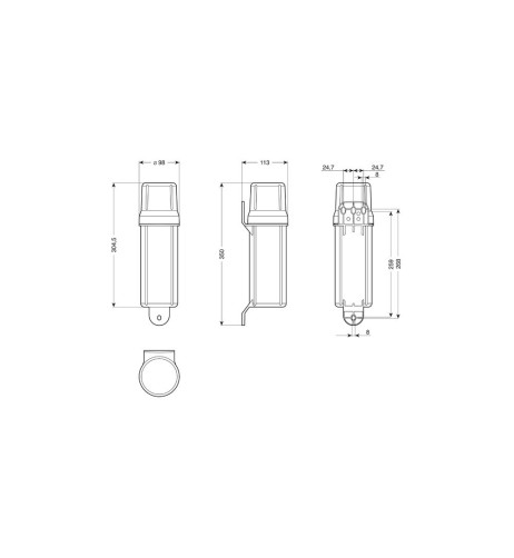 Eco Line Porta documenti ermetico a bussolotto