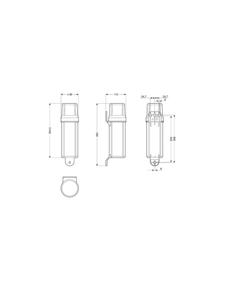 Eco Line Porta documenti ermetico a bussolotto