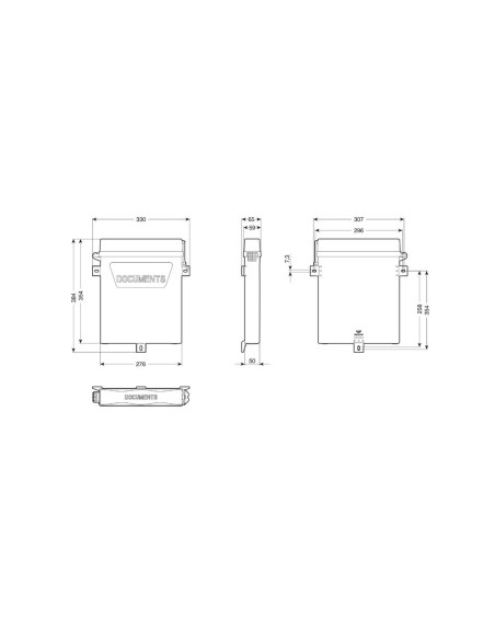 Eco Line Porta documenti ermetico rettangolare