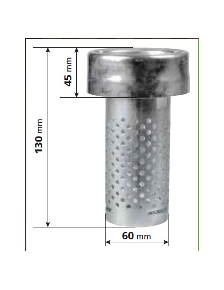 Antifurto camion serbatoio carburante attacco a baionetta 60mm