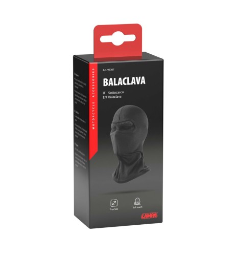 Sottocasco passamontagna in seta di poliestere taglia unica nero