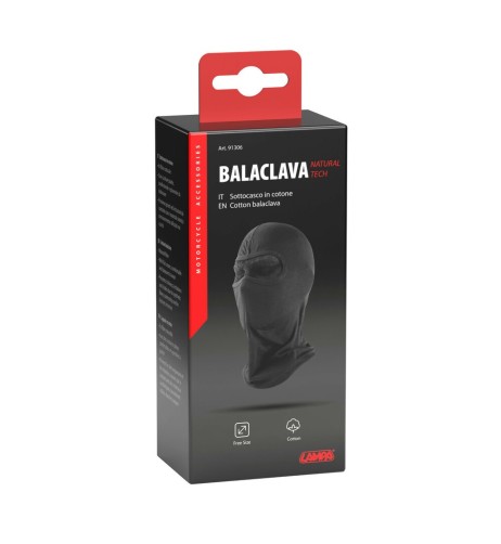 Sottocasco passamontagna in cotone taglia unica colore nero