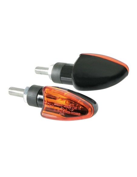 Coppia frecce indicatori direzione moto scooter nero