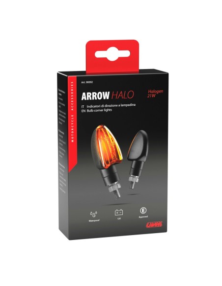 Coppia frecce indicatori direzione moto scooter nero