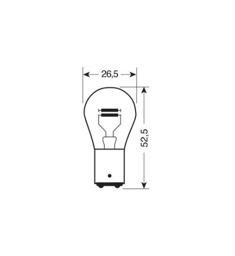 Coppia lampadine alogene Blu Xe 2 filamenti 12V BAY15d P21 5W