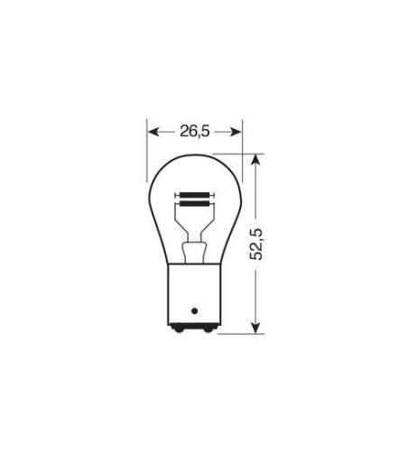 Coppia lampadine alogene Blu Xe 2 filamenti 12V BAY15d P21 5W