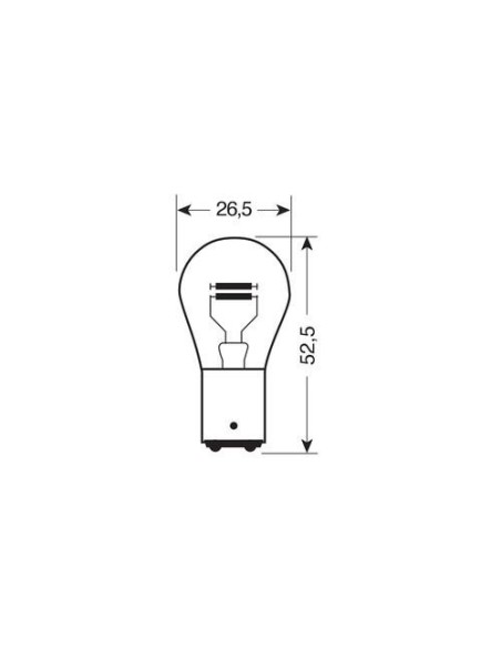 Coppia lampadine alogene Blu Xe 2 filamenti 12V BAY15d P21 5W