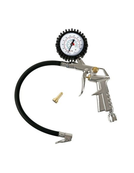 Pistola gonfiaggio pneumatici con manometro auto moto camion