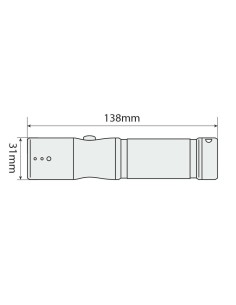 Torcia Ranger LED difesa alluminio 9 led 2