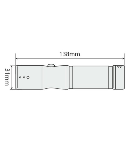 Torcia Ranger LED difesa alluminio 9 led