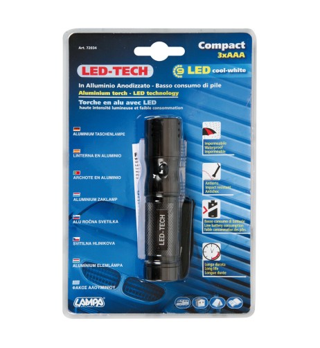 Torcia Ranger LED difesa alluminio 9 led