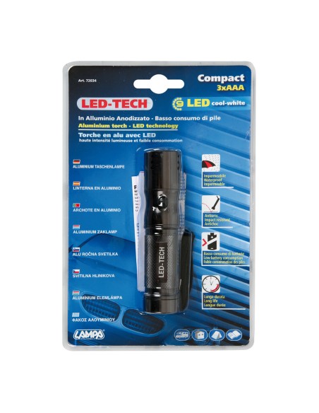 Torcia Ranger LED difesa alluminio 9 led