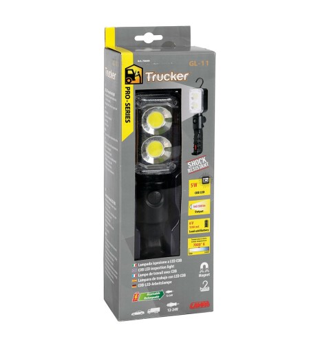 Lampada ispezione ricaricabile a Led Cob 12 24V con presa Usb