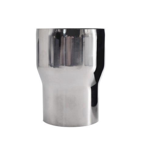 Adattatore acciaio diametro 76 63mm per terminali di scarico