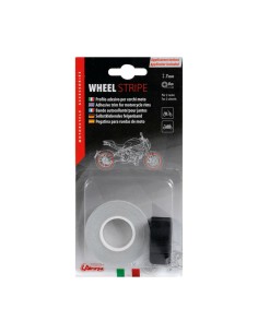 Profilo adesivo per 2 cerchi moto o 4 cerchi auto Bianco riflettente 2