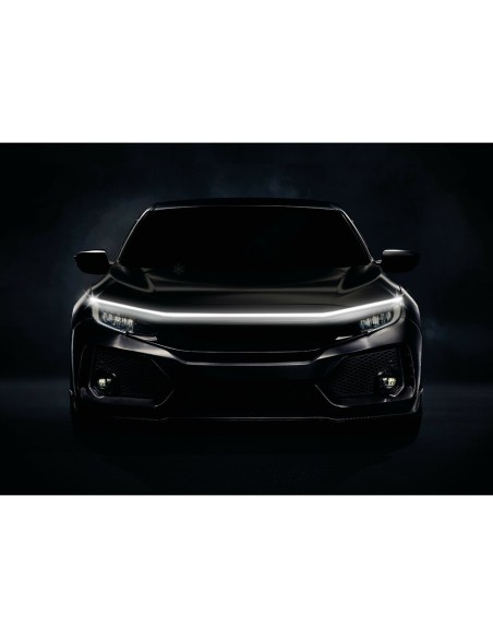 Striscia sottocofano Impermeabile a Led bianchi 120cm 12V