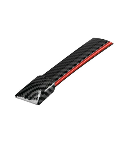Spoiler carbon look adesivo con striscia luminosa led rossi 120cm 12V