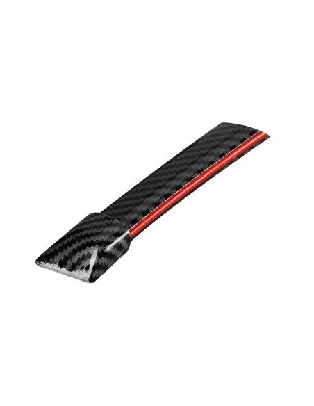Spoiler carbon look adesivo con striscia luminosa led rossi 120cm 12V