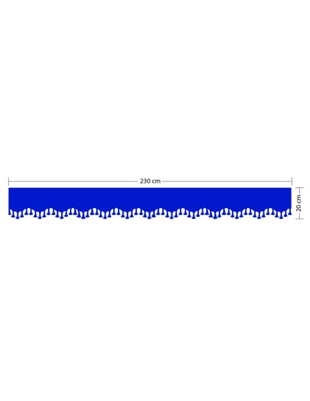 Oscura fascia parasole per camion universale Blu