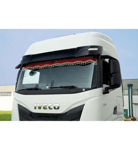 Oscura fascia parasole per camion universale Rosso