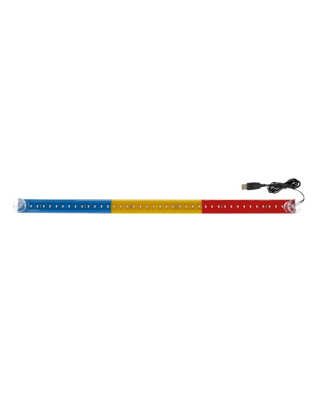 Bandiera luminosa Romania 42 Led USB camion 60cm