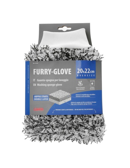 Guanto spugna doppio strato per lavaggio