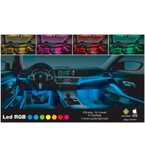 Atmosphere kit fibra ottica illuminazione RGB interni controllo app