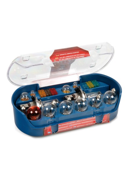 Valigetta kit lampade ricambio 30pz Lampa 24V 2x H4