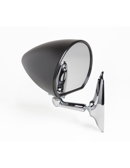 Specchio laterale a goccia auto epoca nero